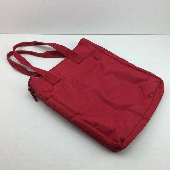 Bossini Ladies Womens Red Expandable Tote Shoulder Bag Purse - Picture 3 of 9